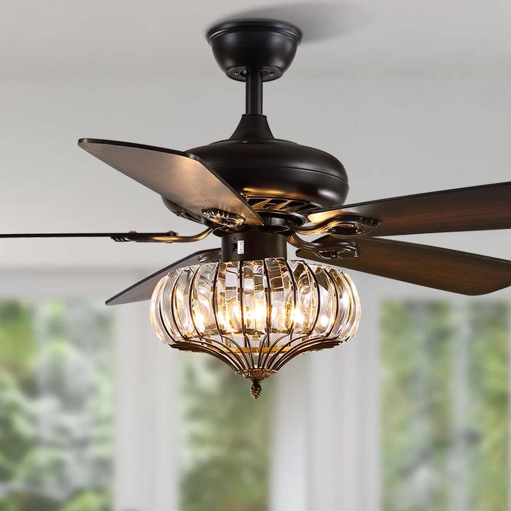 install ceiling fan with light