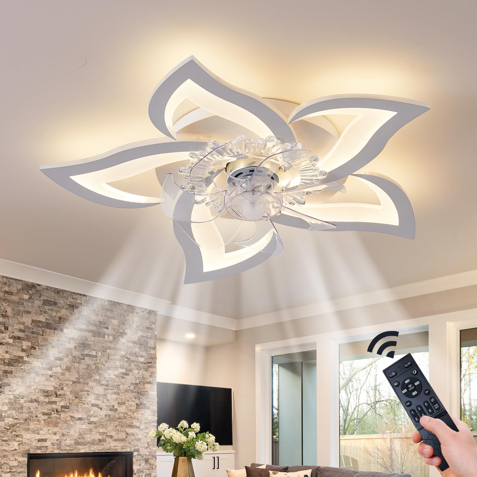 replace ceiling light with fan