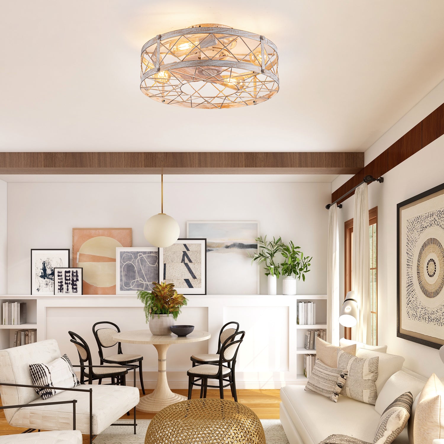 how to replace a ceiling fan with a light fixture