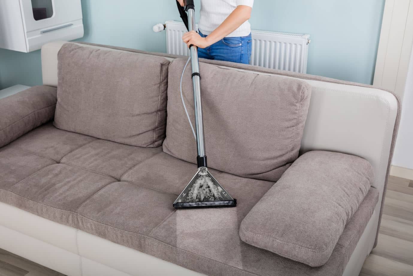 cleaning upholstered chair