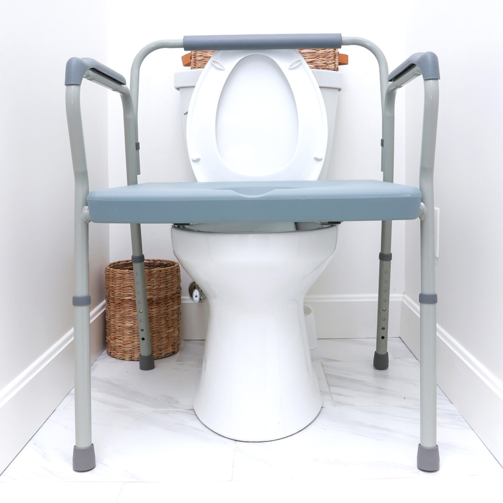 bedside commode over toilet