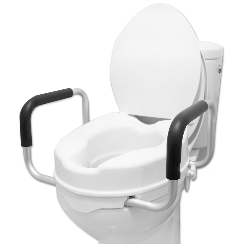 toilet seat riser with handles