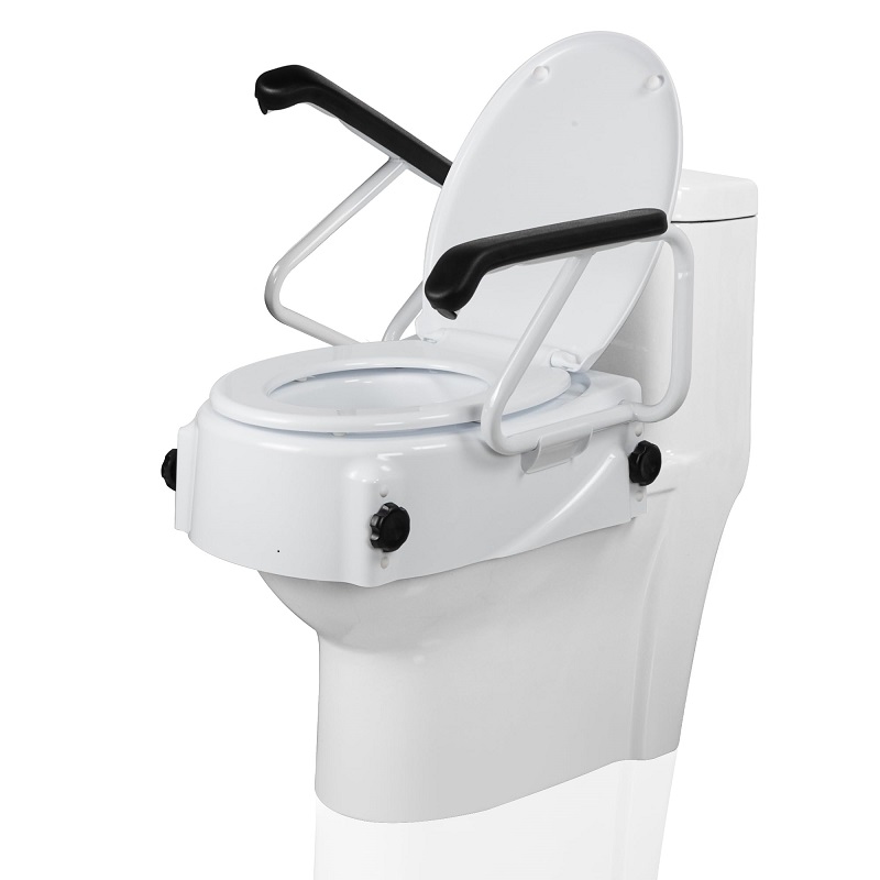 toilet seat riser with handles