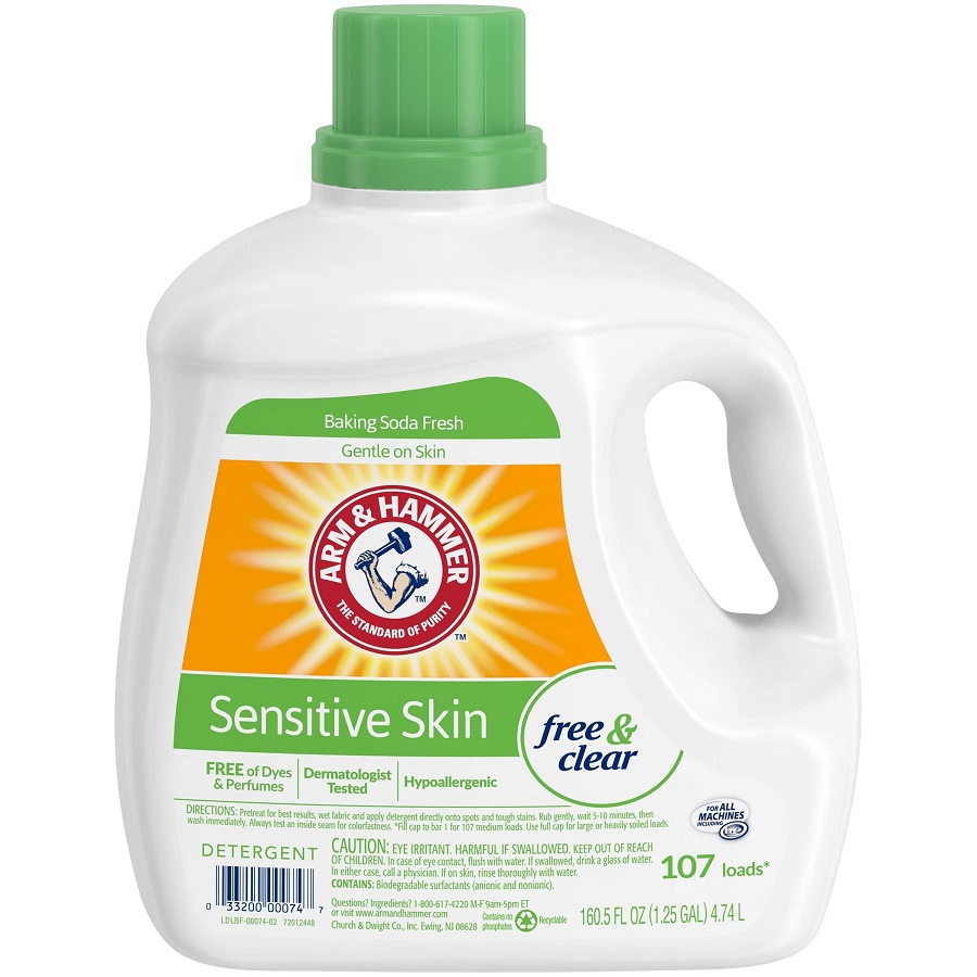 worst laundry detergent for sensitive skin