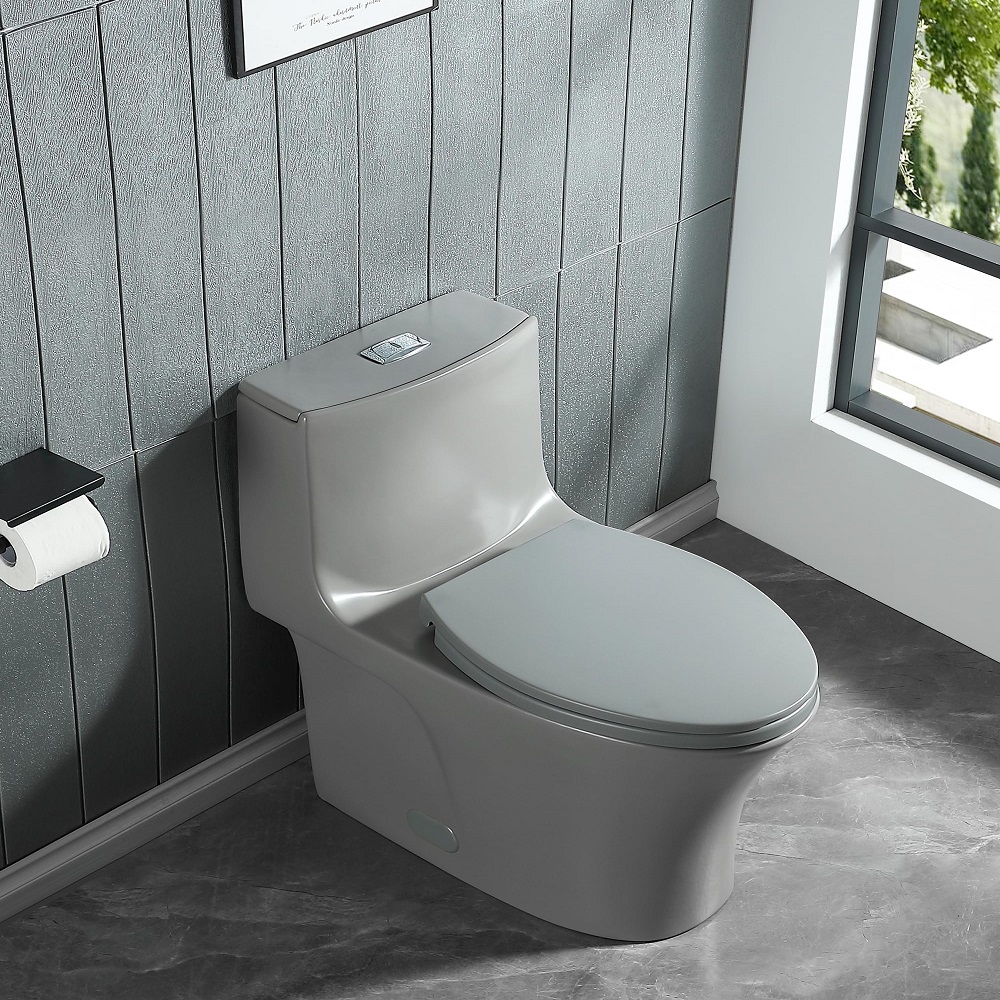 gray toilet
