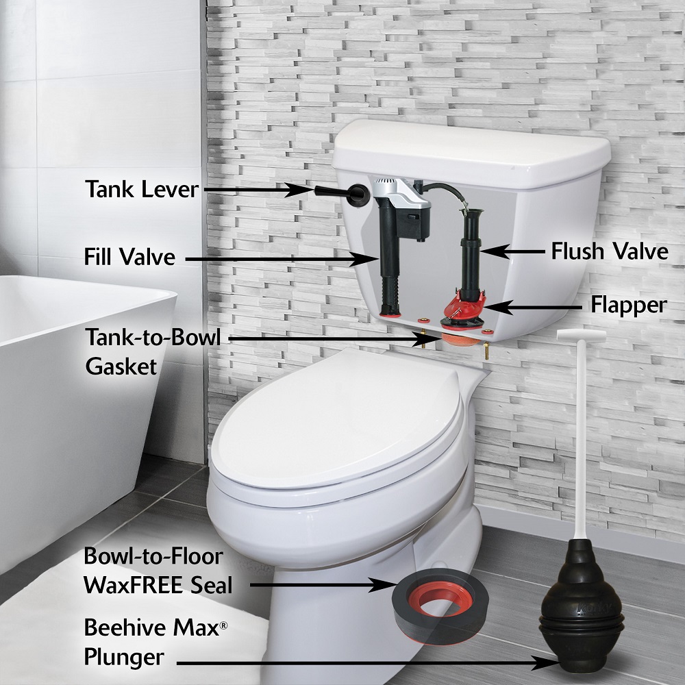 parts of the toilet