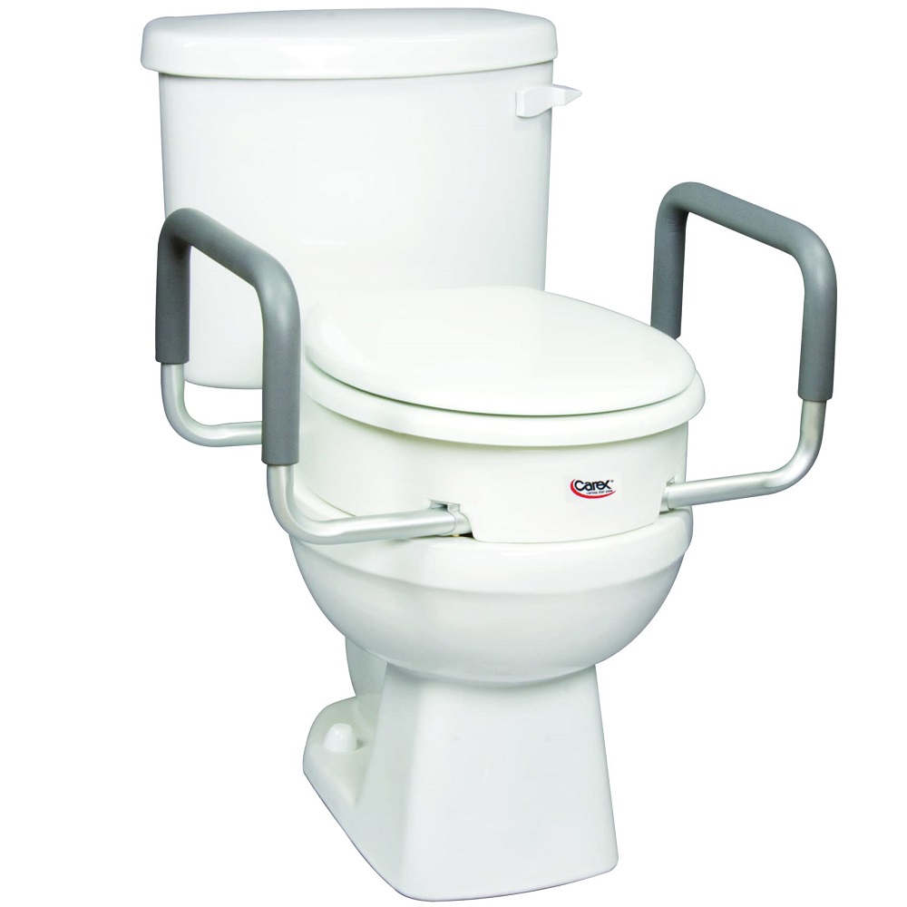 toilet seat riser with handles