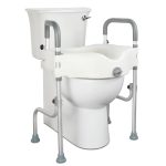 toilet riser with arms