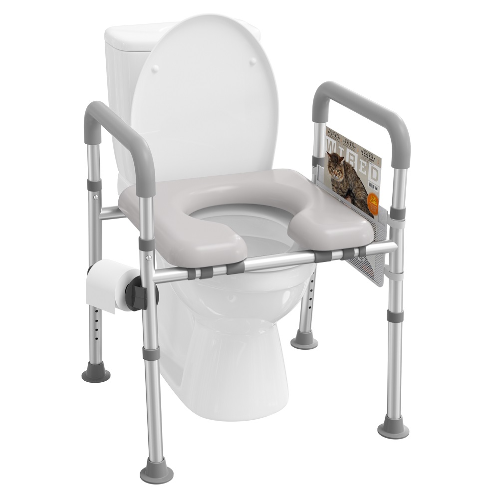 toilet seat riser with handles