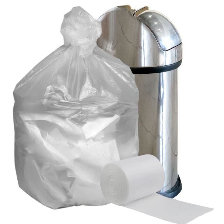 Transparent garbage bag