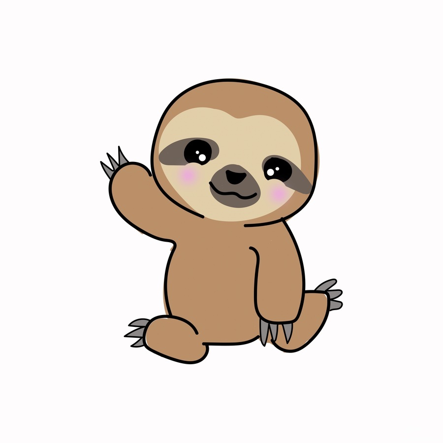 Cute sloth