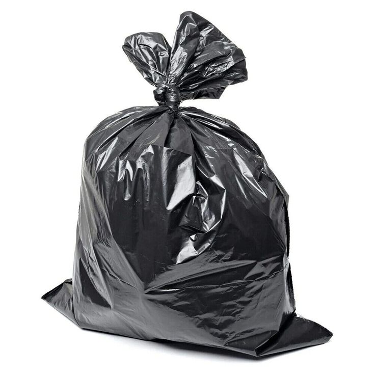 Black garbage bag