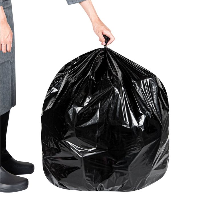 Black garbage bag