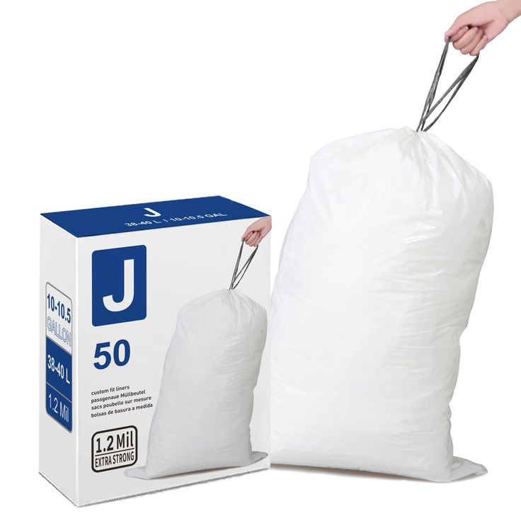 White garbage bag