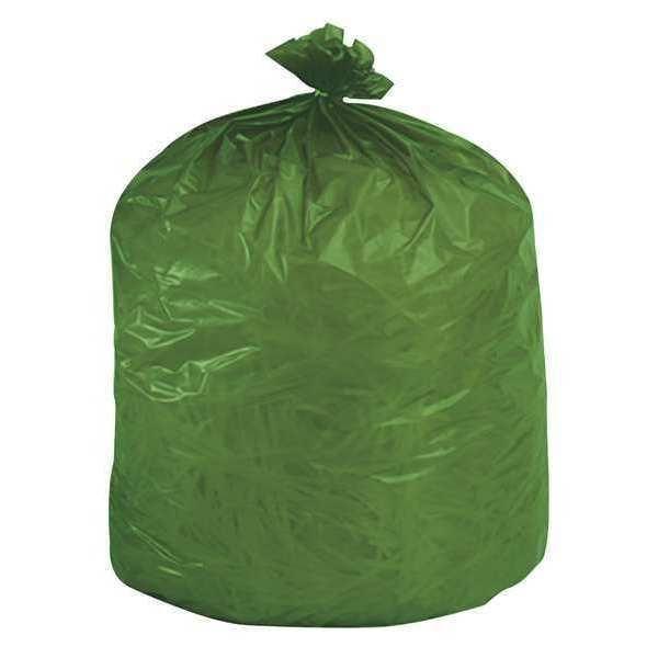 Green garbage bag