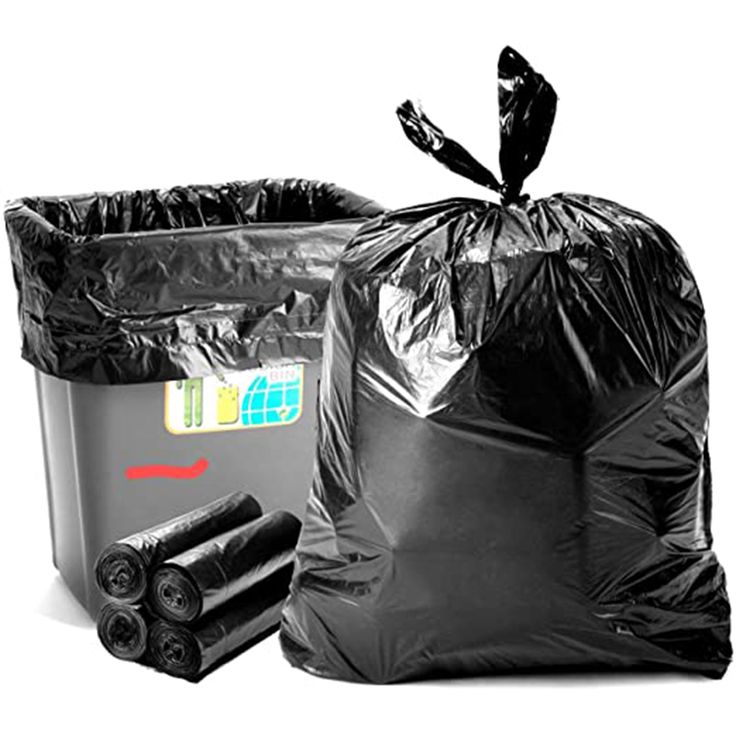 Black garbage bag