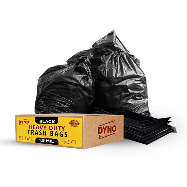 Black garbage bag