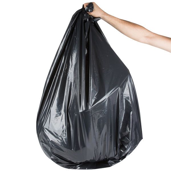 Black garbage bag