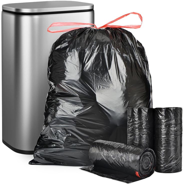 Black garbage bag