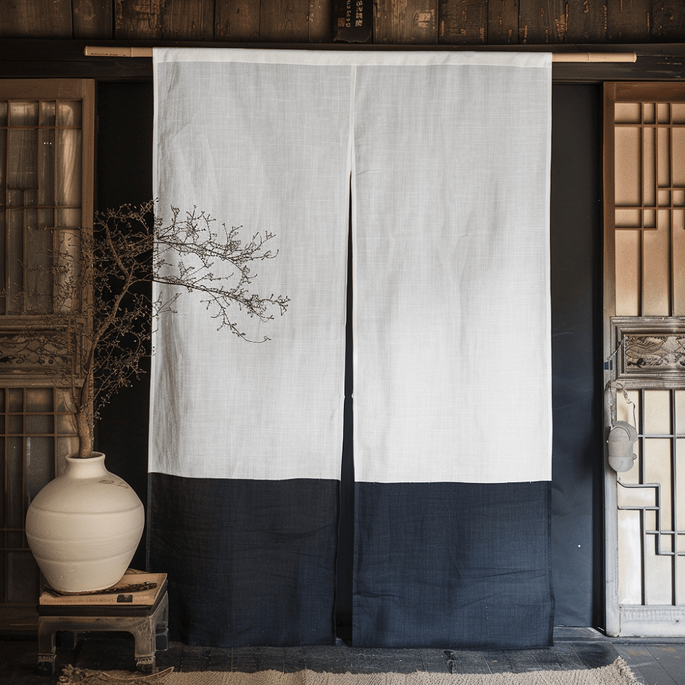 White__and__Black__Linen__Noren__Curtain_-_Japanese__Curtains_-_Noren__Drapes_-_Door__Curtain