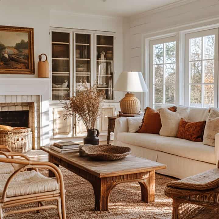 antique-and-modern-decor-mixed-in-living-room
