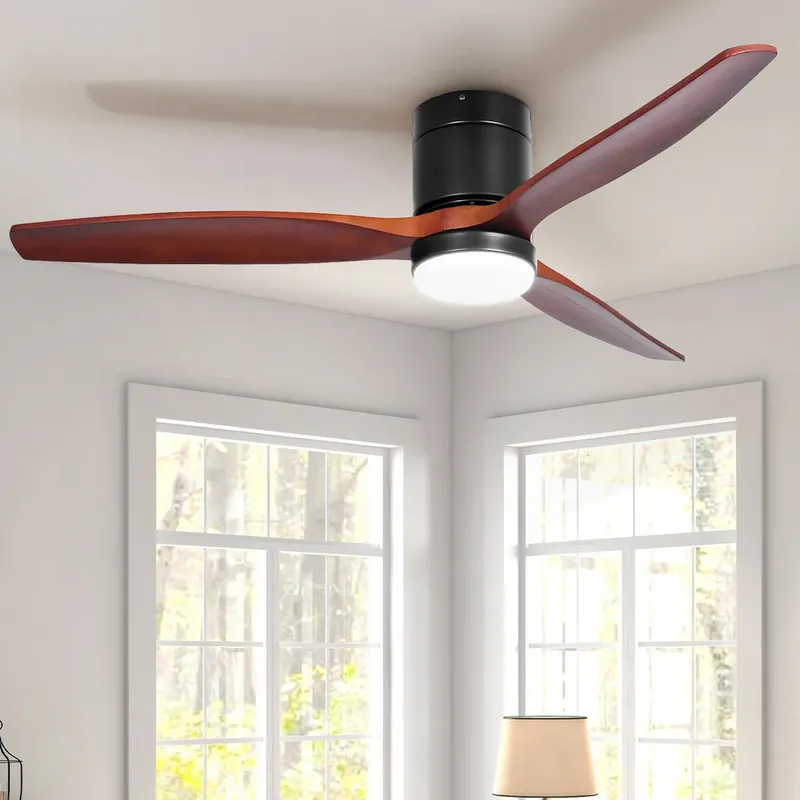 low profile ceiling fan with light