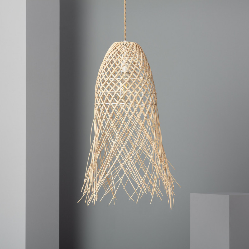 rattan ceiling light