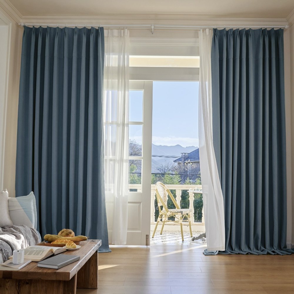 bay window curtains