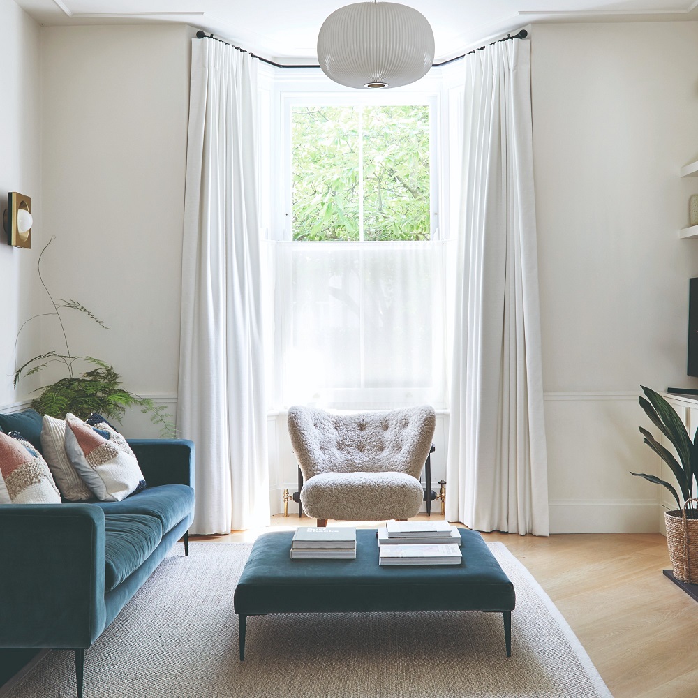 bay window curtains