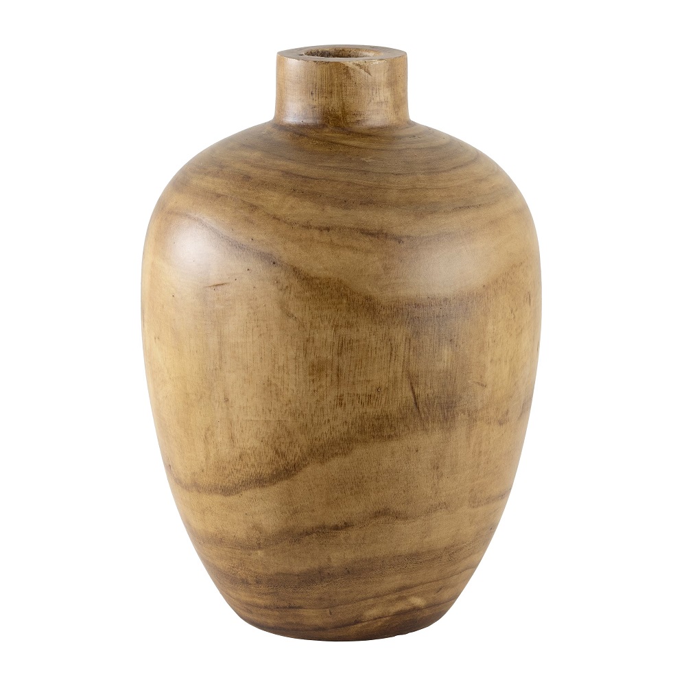 wooden vase